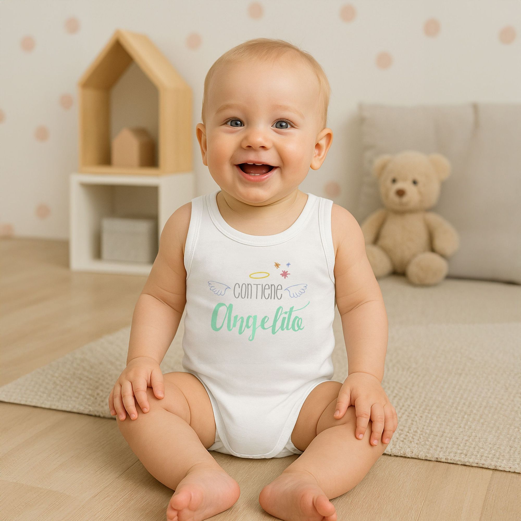 Body bebé tirantes personalizado frases