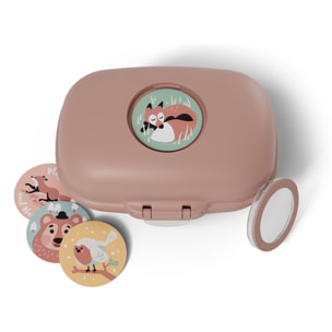 Boîte à goûter enfant Gram 600ml rose Moka
