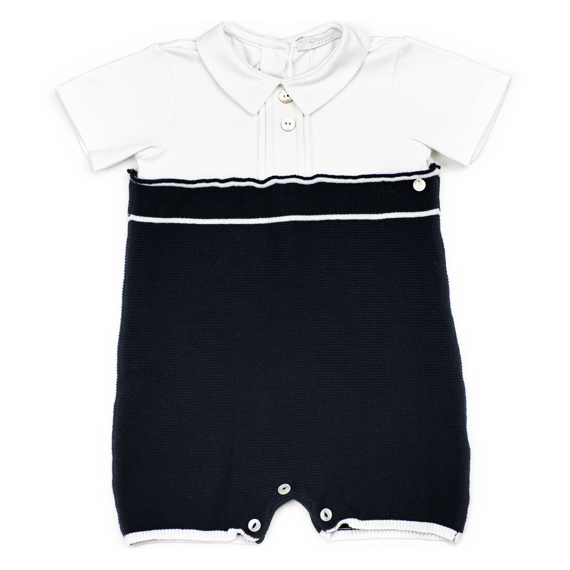 Pagliaccetto in Tricot e Popeline Stretch