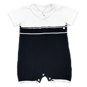 Pagliaccetto in Tricot e Popeline Stretch