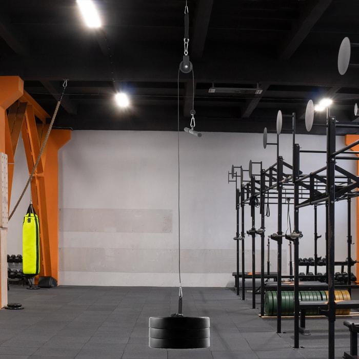 Poleas Gimnasio para Casa, Sistema de Polea de Cable de Peso para Gimnasio, para Tracción LAT, Rizo de Bíceps, Tríceps, Entrenamiento de Brazo, Hombros y Espalda