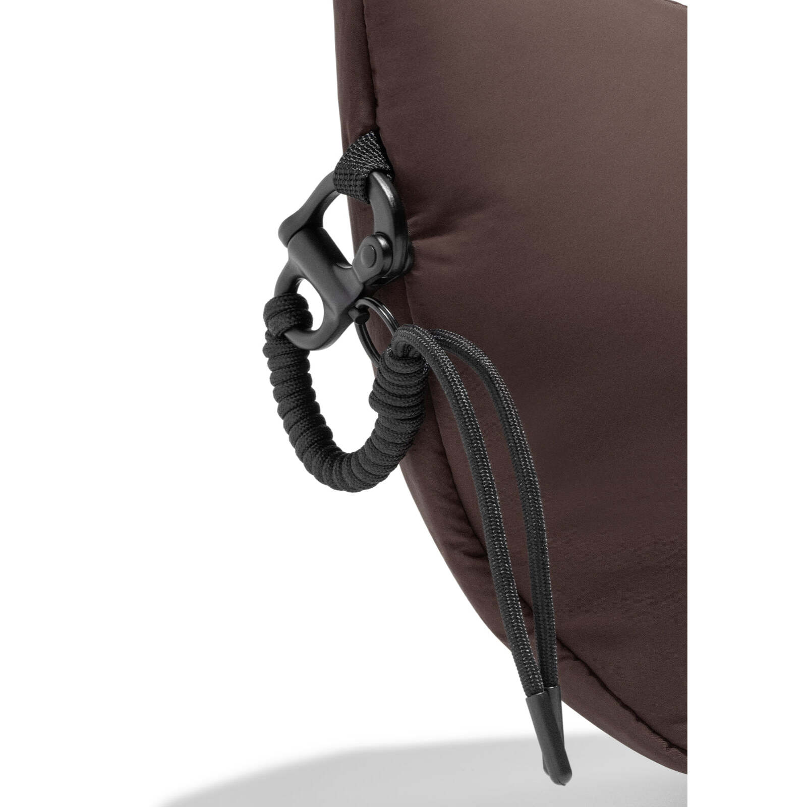 Bolso Cruzado Round Nylon Marron