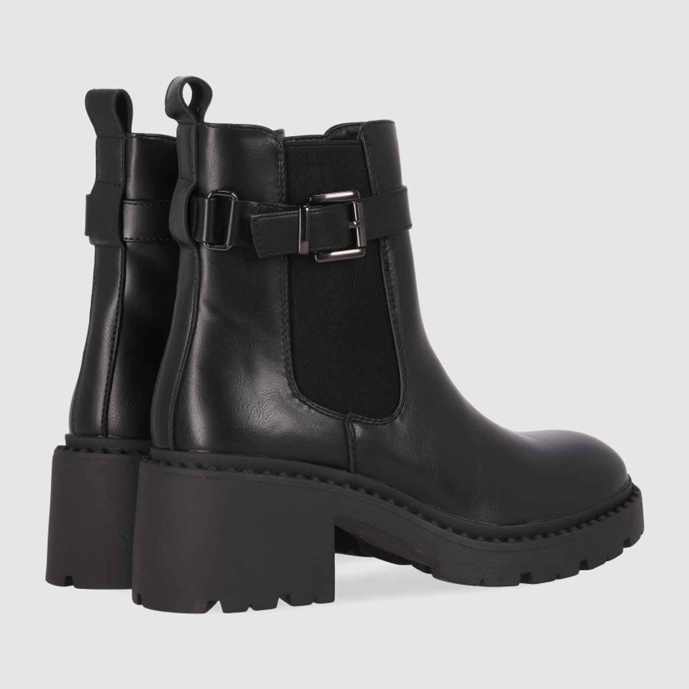 Botines - Negro - Tacón: 5 cm