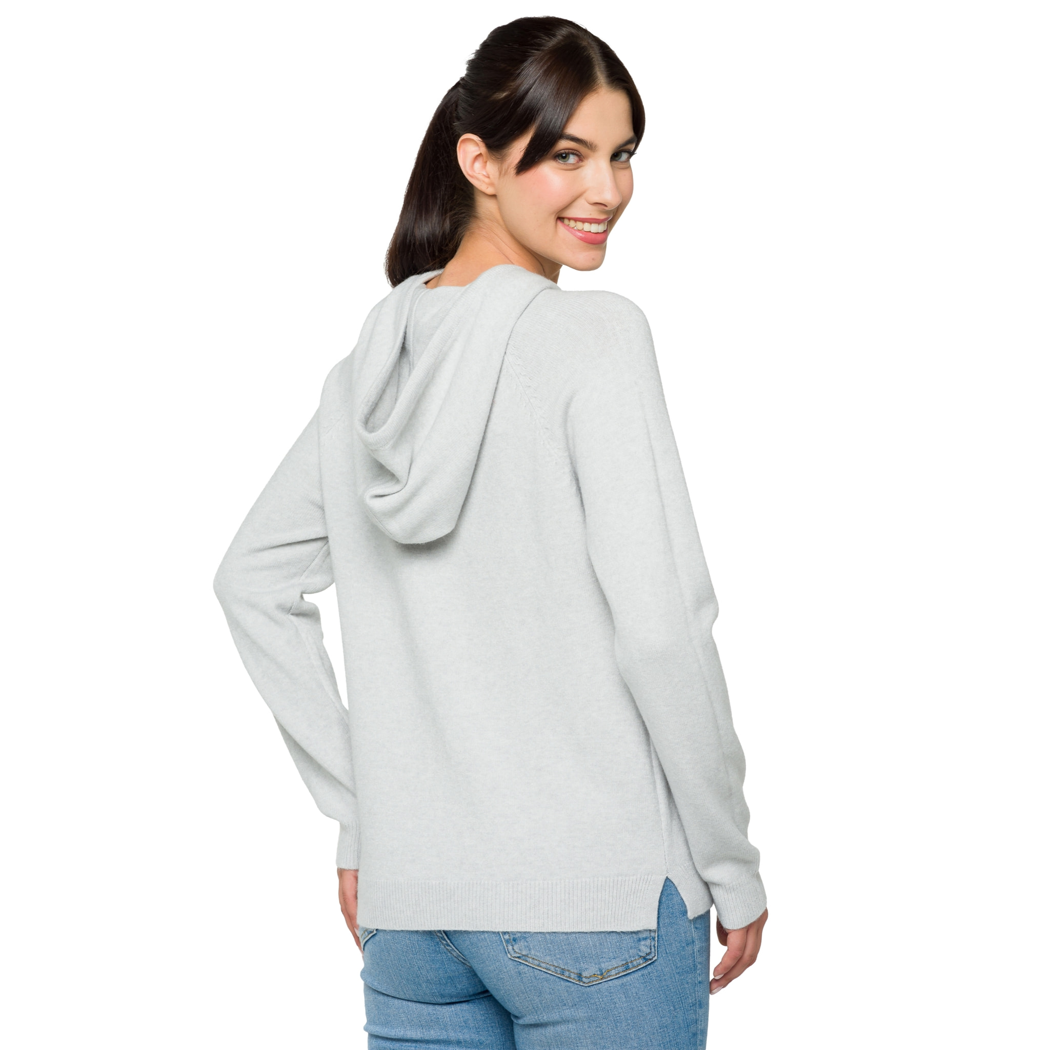 Jersey sudadera con capucha Hot Buttered Clothilde perla gris