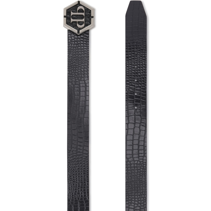 PHILIPP PLEIN Leather Belt Cocco