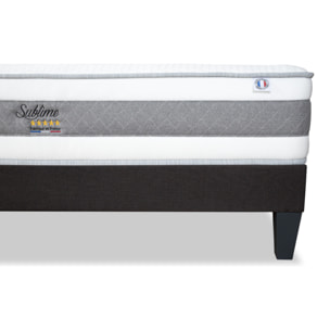 Ensemble Sublime 2 places | Matelas Memoire de forme avec sommier en bois