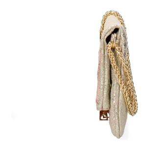 Borsa a spalla da donna Made in Italy - Modello Zefira - Pelle scamosciata - 26.0 x 14.0 x 2.0 cm