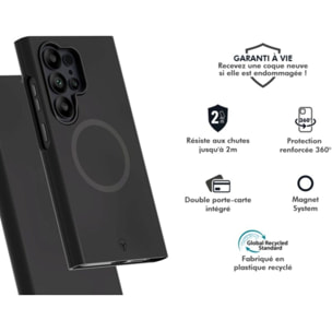 Coque FORCE CASE étui Magnet s26 ultra noir