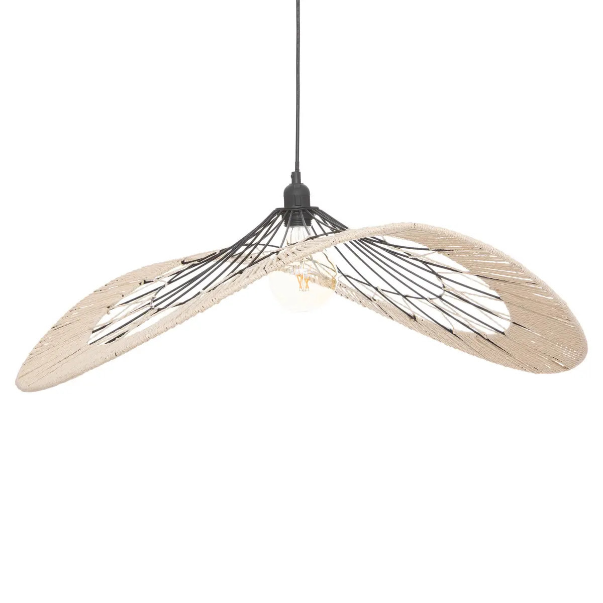 Suspension filaire "Cosy" métal beige D75cm