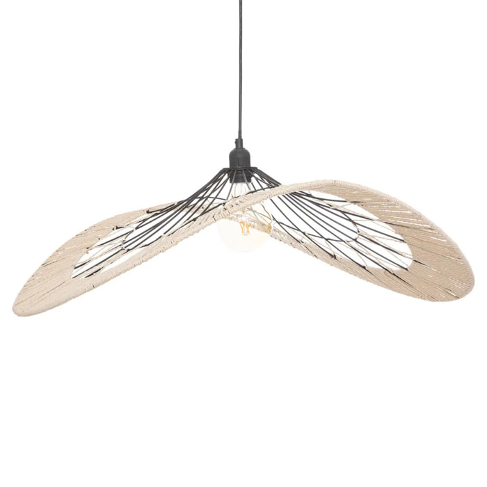 Suspension filaire "Cosy" métal beige D75cm
