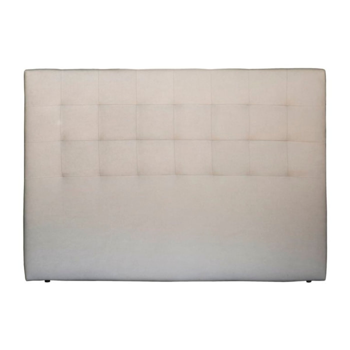 Tête de lit tapissée Neris -tableau de particules / mousse pu / textile-couleur beige 165 x 120 x 6 cm