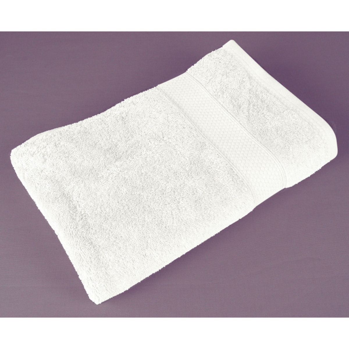 Drap de bain éponge "Naîa" 95 x 140 cm 550 gr/m² Vent du sud - Blanc
