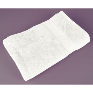 Drap de bain éponge "Naîa" 95 x 140 cm 550 gr/m² Vent du sud - Blanc