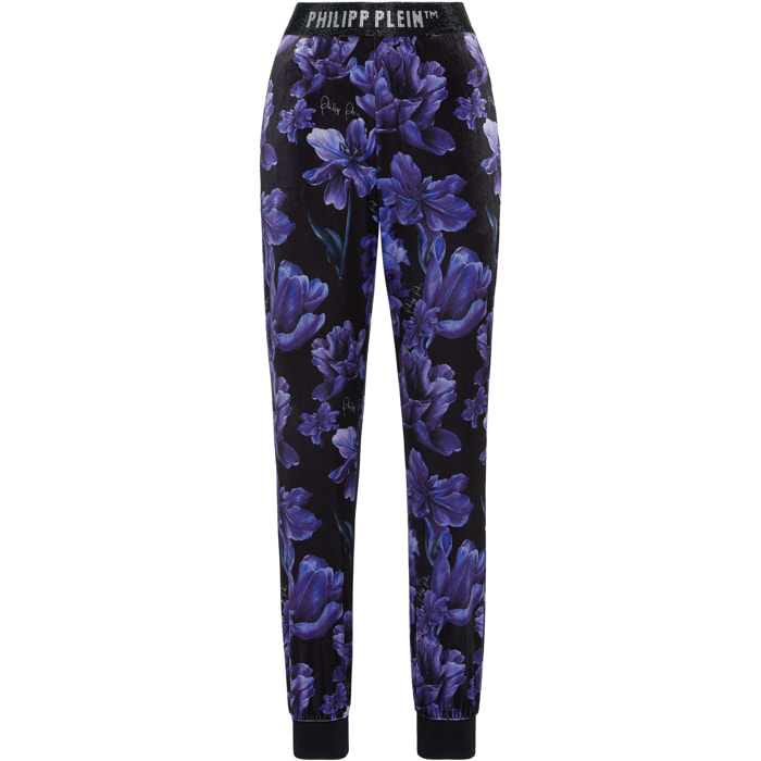 PHILIPP PLEIN Pantalones de chándal FLOWERS