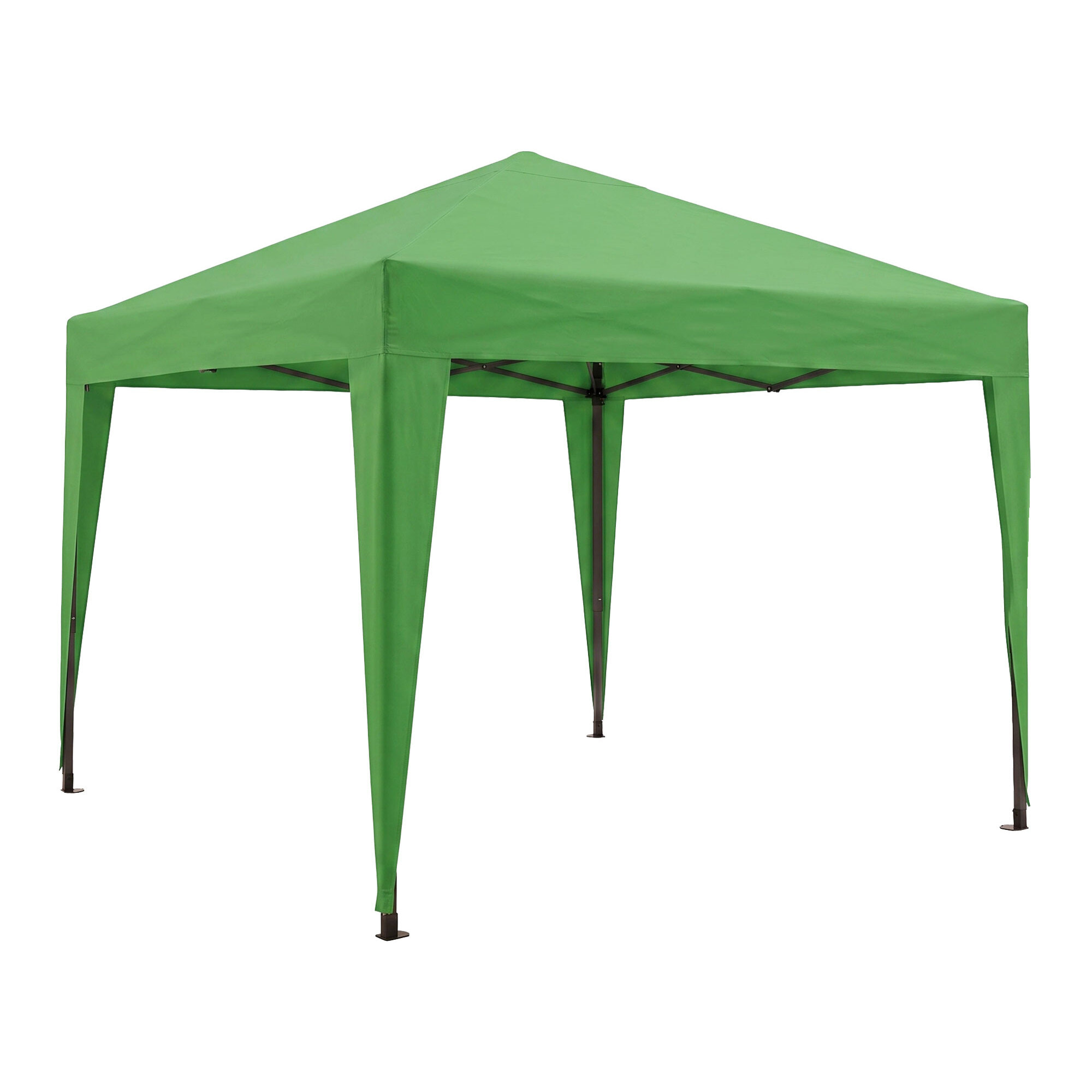 Gazebo richiudibile 3x3 pieghevole a fisarmonica automatico mercato tenda con sacca colore verde