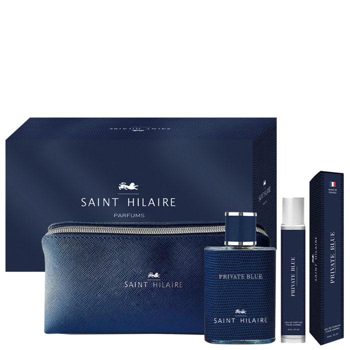 Private Blue - Coffret Eau de Parfum 100ml + Vapo Voyage 30ml + Trousse