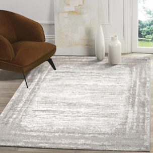 Tapis salon et chambre tissé motif faux uni KODU