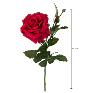 Rosa con boccio - Pezzi 2 - Colore:Rosso - Bianchi Dino