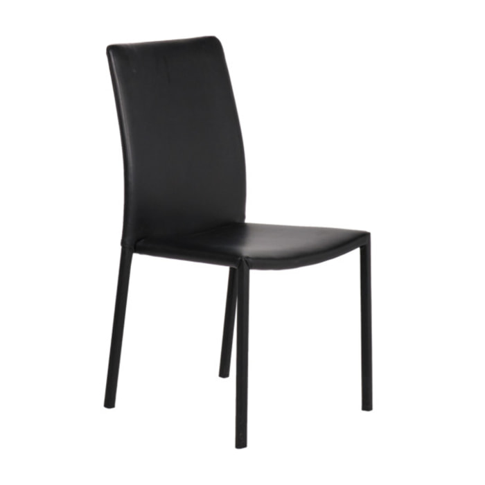 Chaise en simili empilables - 3 coloris - SANDY 2