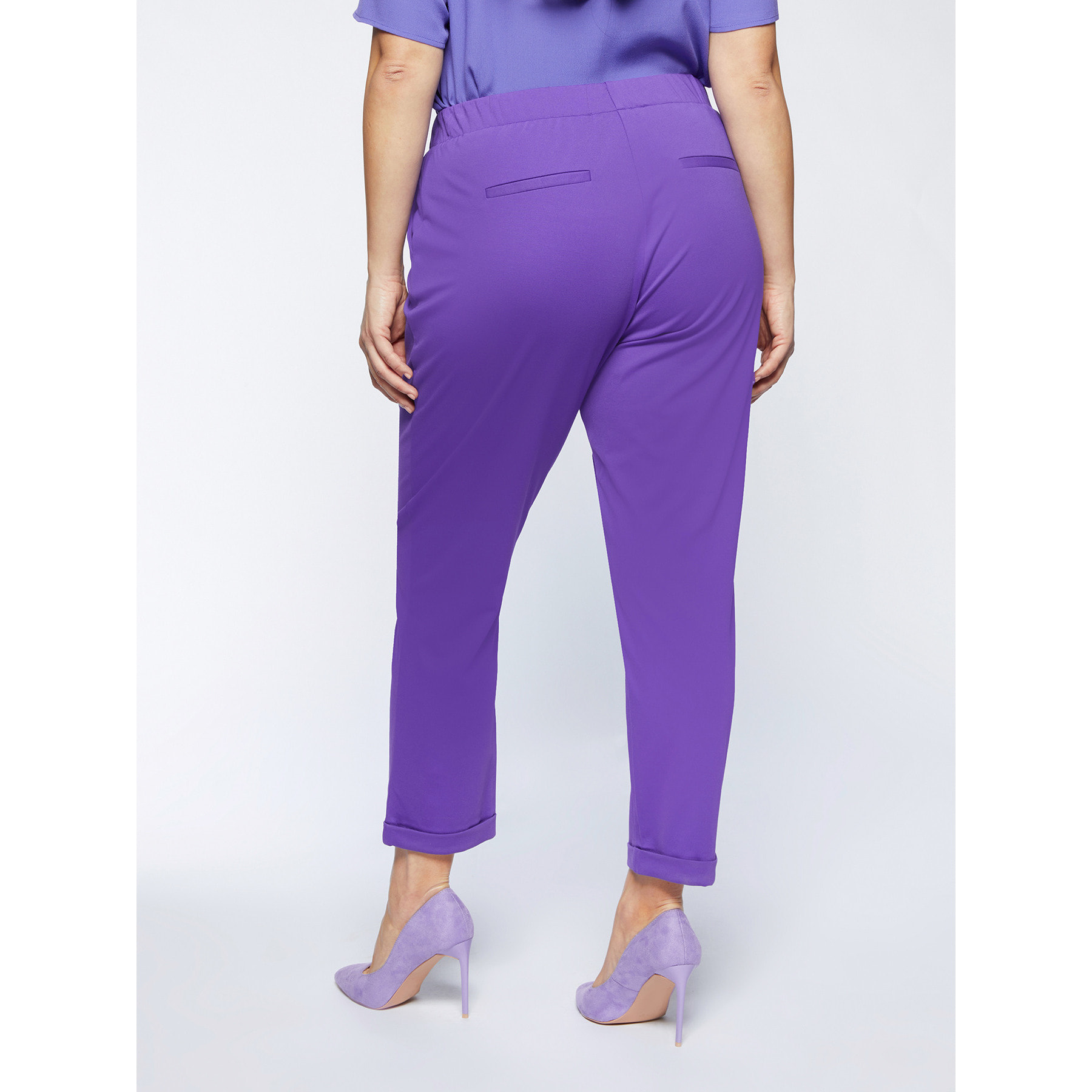 Fiorella Rubino - Pantalones de viscosa ECOVERO™ - Violeta