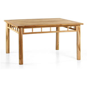 Tavolo da pranzo quadrato in legno di teak 140x140 cm - Shein
