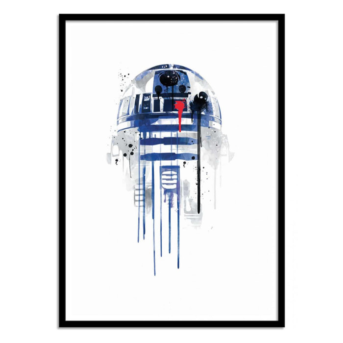 Art-Poster - R2D2 Watercolor - 2Toast Design - 50 x 70 cm