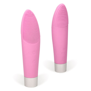 Spazzola elettrica in silicone per la pulizia del viso, massaggiatore e rasoio per aree delicate.