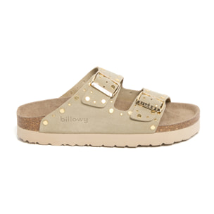 Sandalia Plataforma Kaki Mujer BILLOWY CAQUI