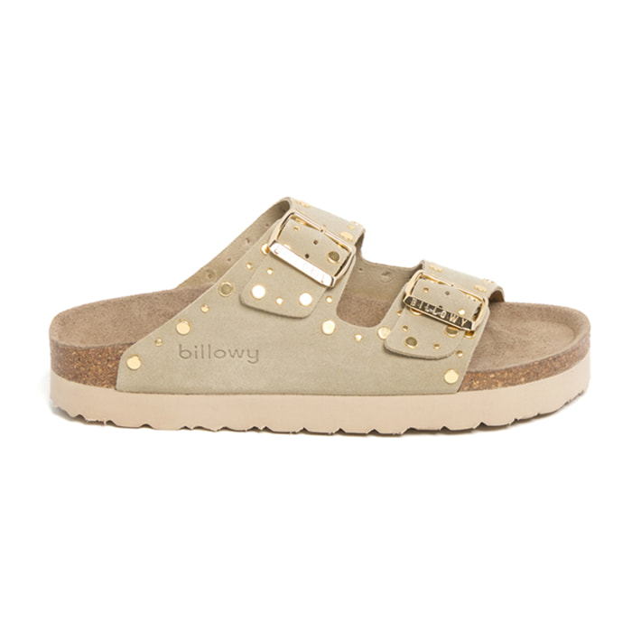 Sandalia Plataforma Kaki Mujer BILLOWY CAQUI