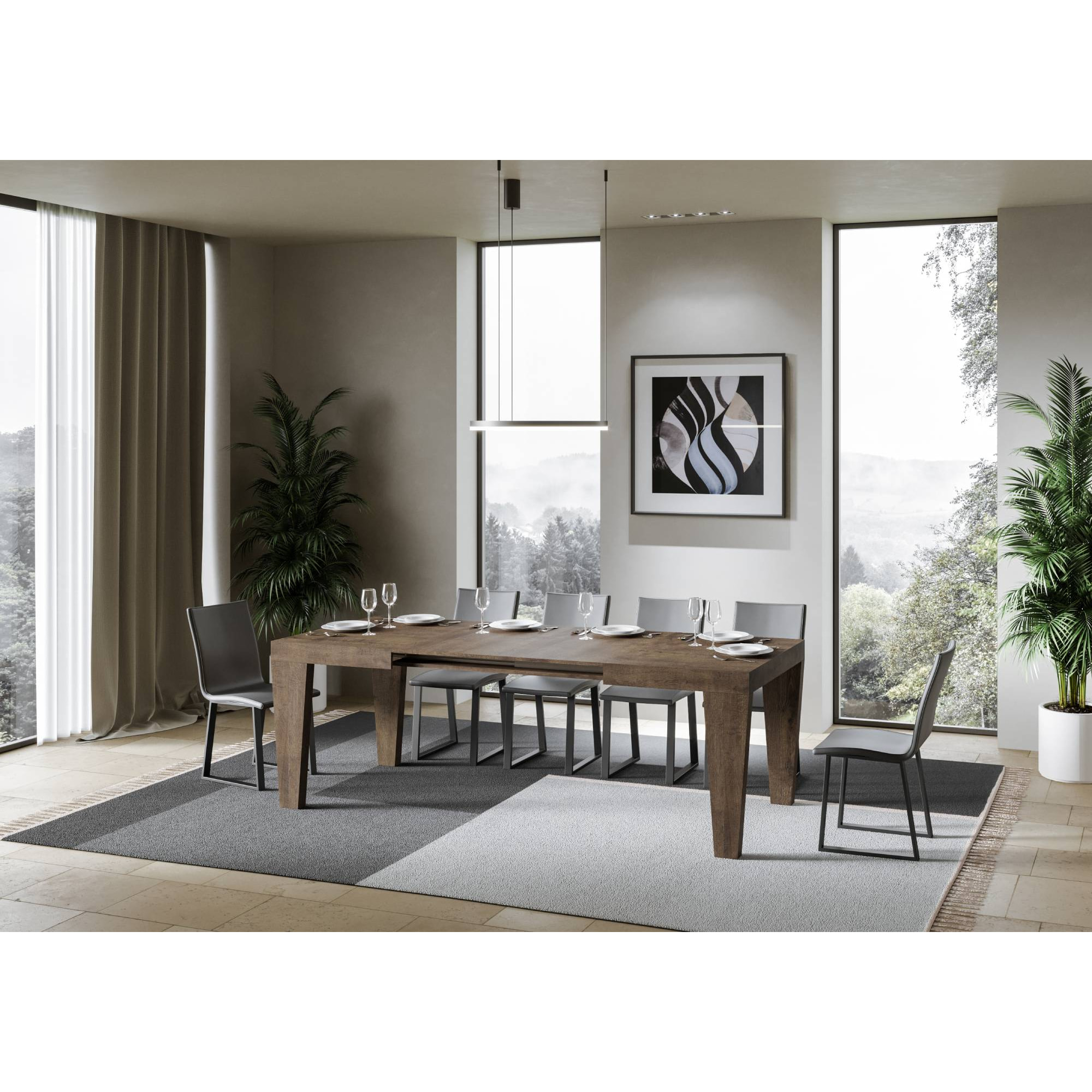 Mesa extensible 90x140/400 cm Spimbo Nogal