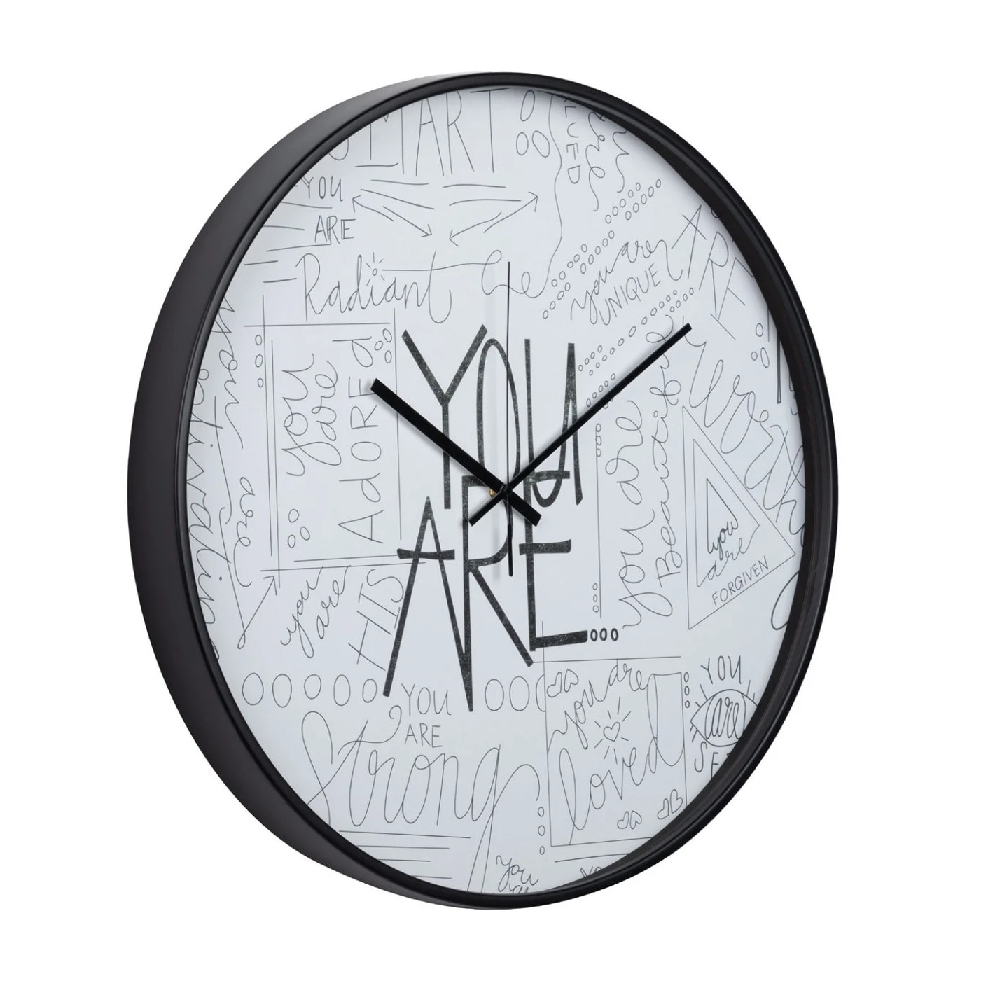 Reloj Pared Metal Negro 60x4,5x60 Cm