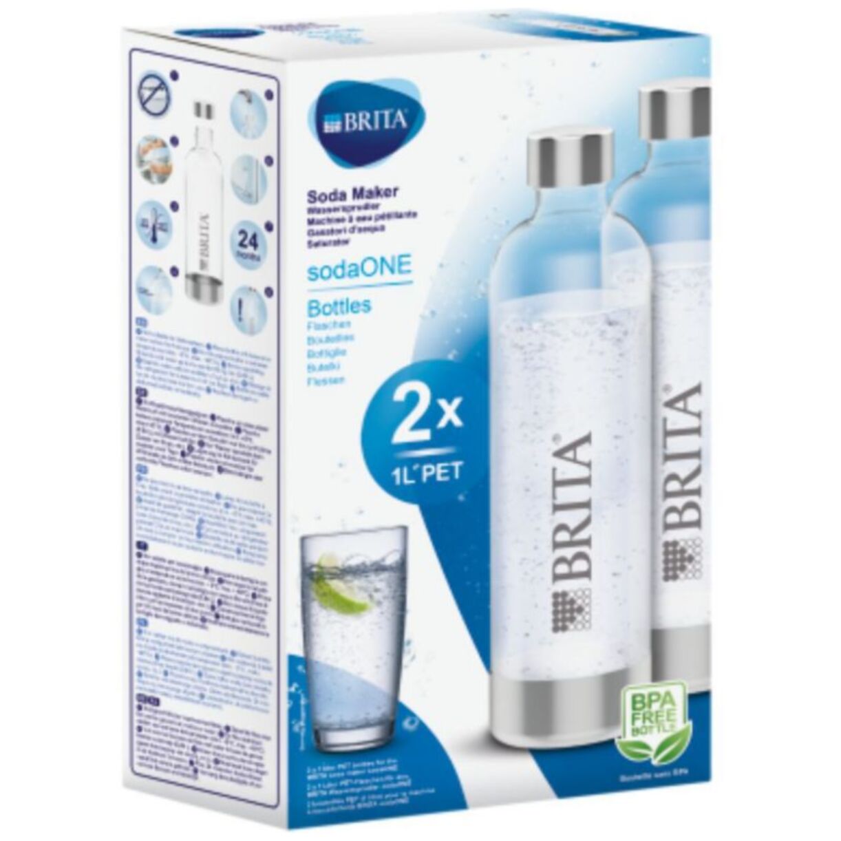 Bouteille BRITA pack 2 bouteilles pet sodaone