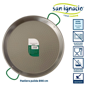 Paellera pulida colección la dehesa