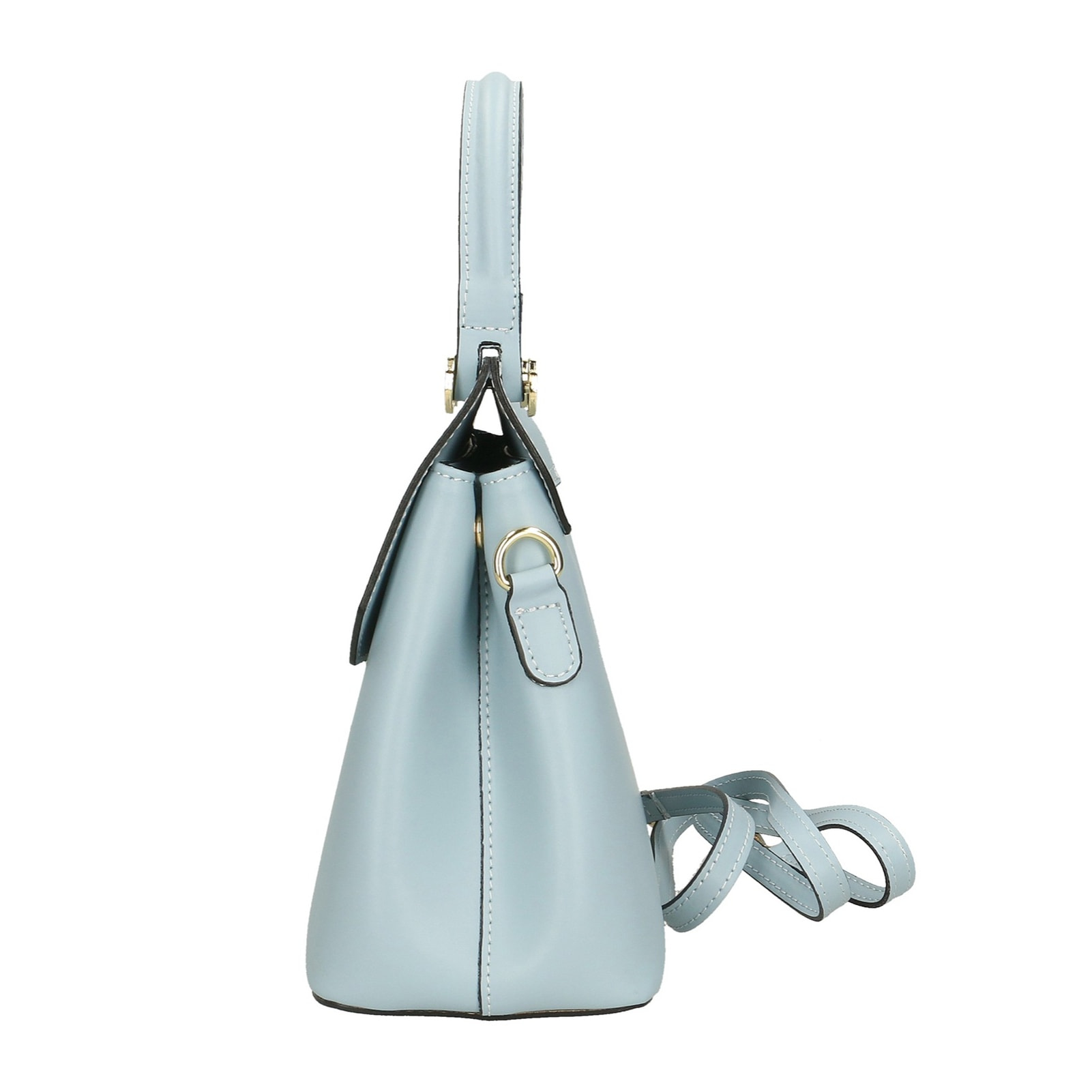 Borsa a mano da donna Made in Italy - Modello Lunaria - 100% pelle - 27.0 x 23.0 x 12.0 cm