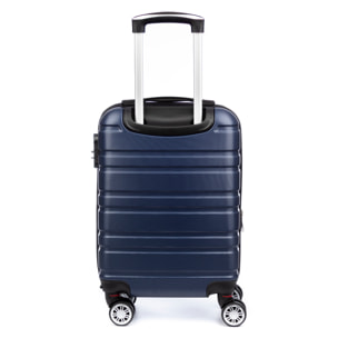 Set di 2 valigie Trolley espandibili, in materiale leggero ABS ad alta resistenza con angoli rinforzati. Chiusura numerica, 4 ruote doppie girevoli a 360° e rimovibili.