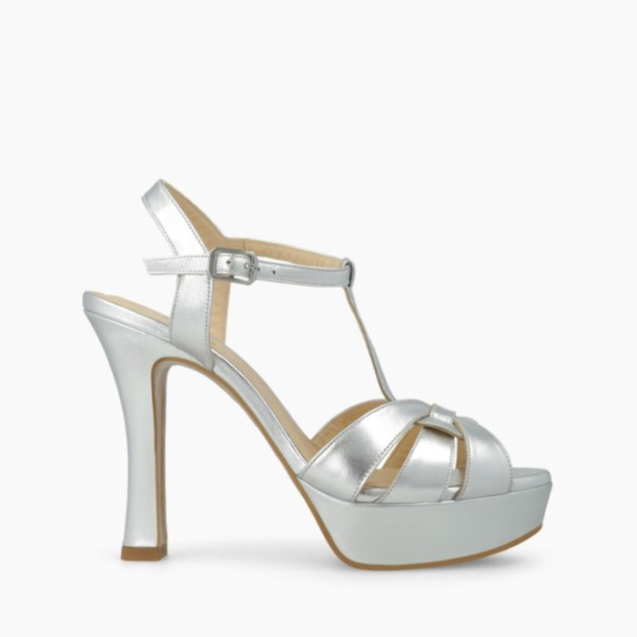 SANDALIAS PLATEADAS TARAN