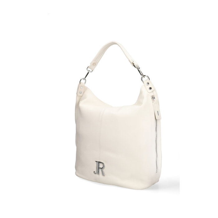 Borsa a spalla da donna Made in Italy - Modello Oriana Plus - 100% pelle - 36.0 x 40.0 x 12.0 cm