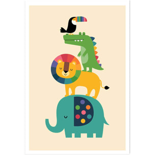 Affiche enfant totem des amis  Affiche seule