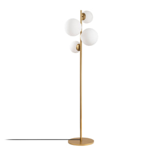 Lampadaire vintage doré - 4 lampes SOLENE