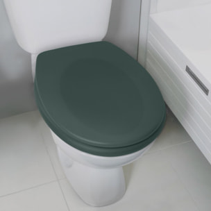 Abattant wc Thermo dur avec frein de chute NEELA Vert Foncé mat - Charnières ABS Chromé Spirella