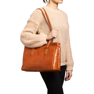 Borsa a spalla  da donna In Vera pelle Made in Italy 35x26x12 cm