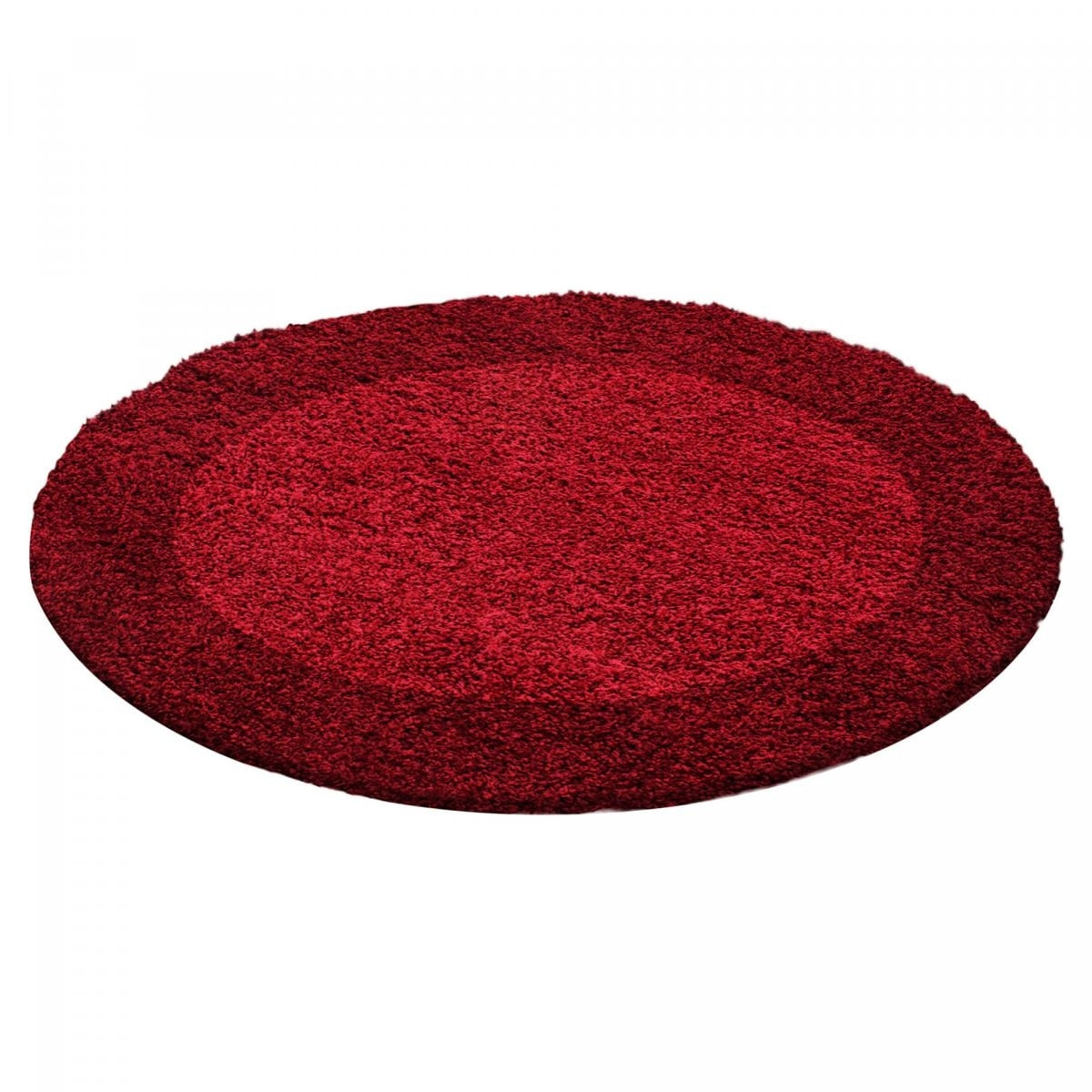 Tapis poils longs shaggy tissé motif simple NIVA