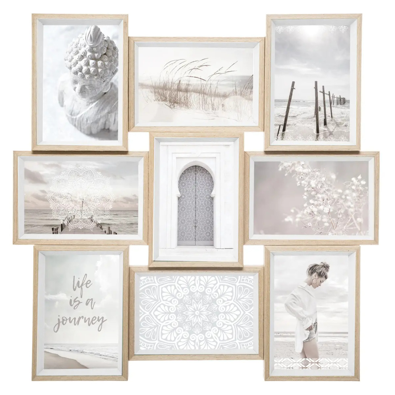 Pêle-mêle "Moly" bois 9 photos