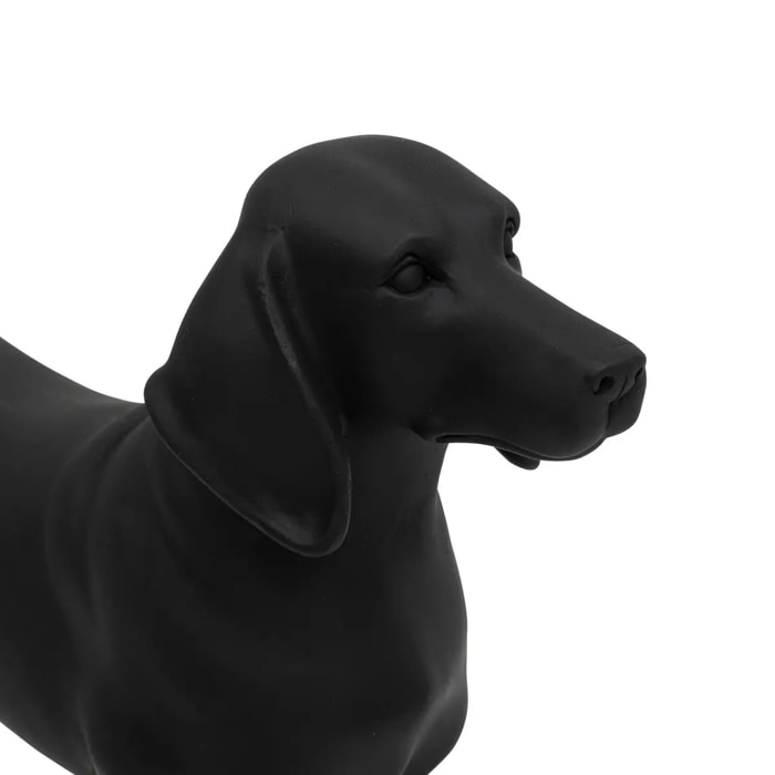 Chien basset Be vintage l.40cm résine