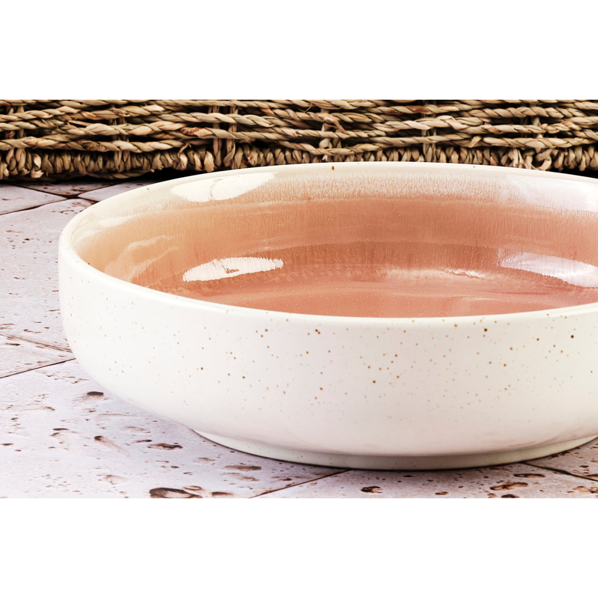 Service Les Essentiels OXYGEN - 18 pièces - Rose poudre