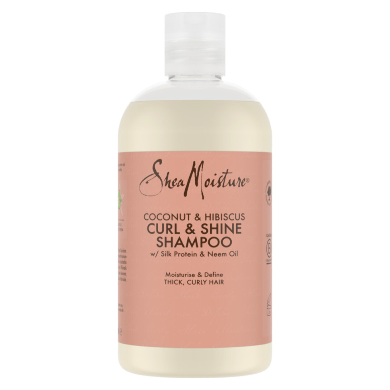 Shampoing Shea Moisture Boucles & Brillance à la noix de coco et à l'hibiscus (384ml)