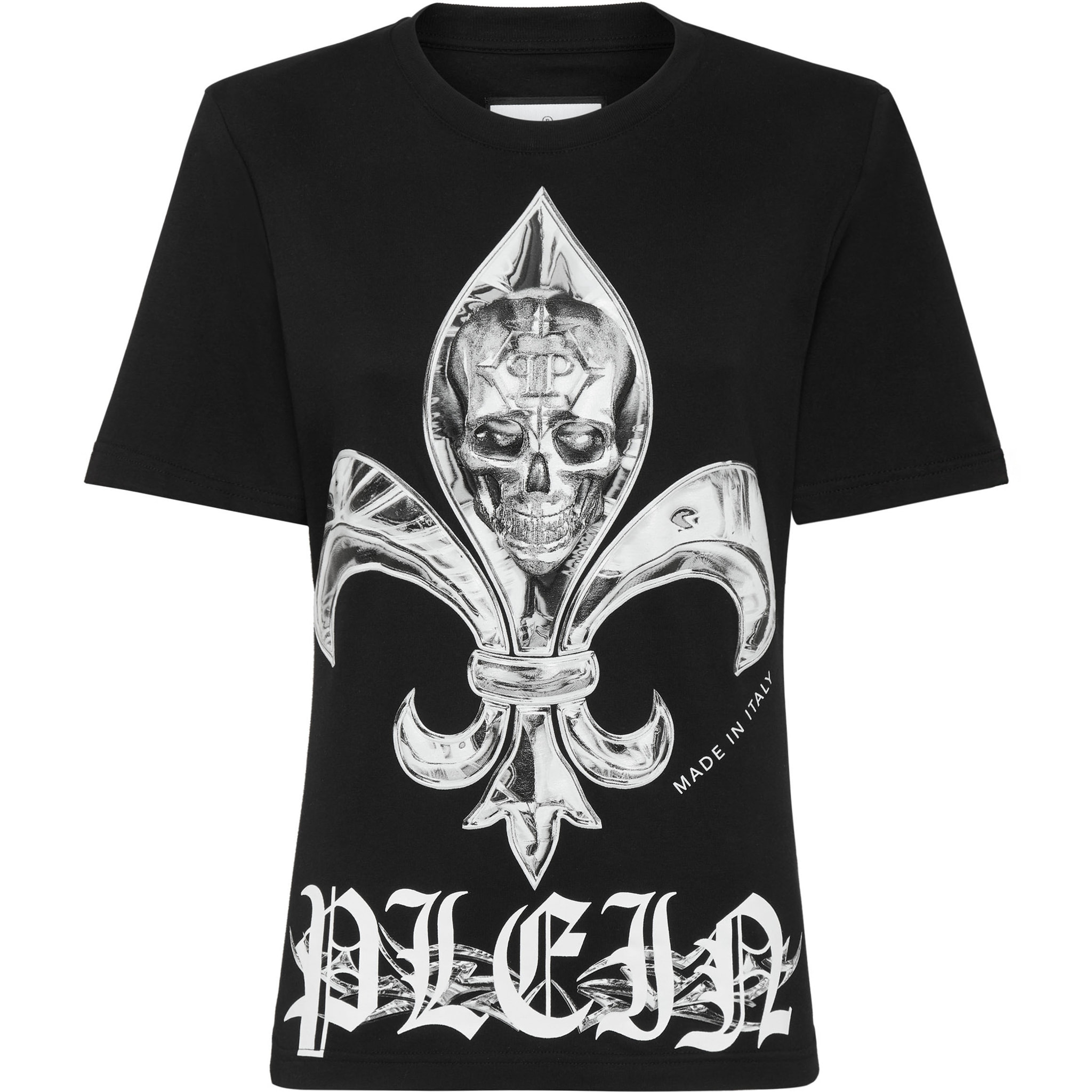 PHILIPP PLEIN T-Shirt Round Neck CHROME
