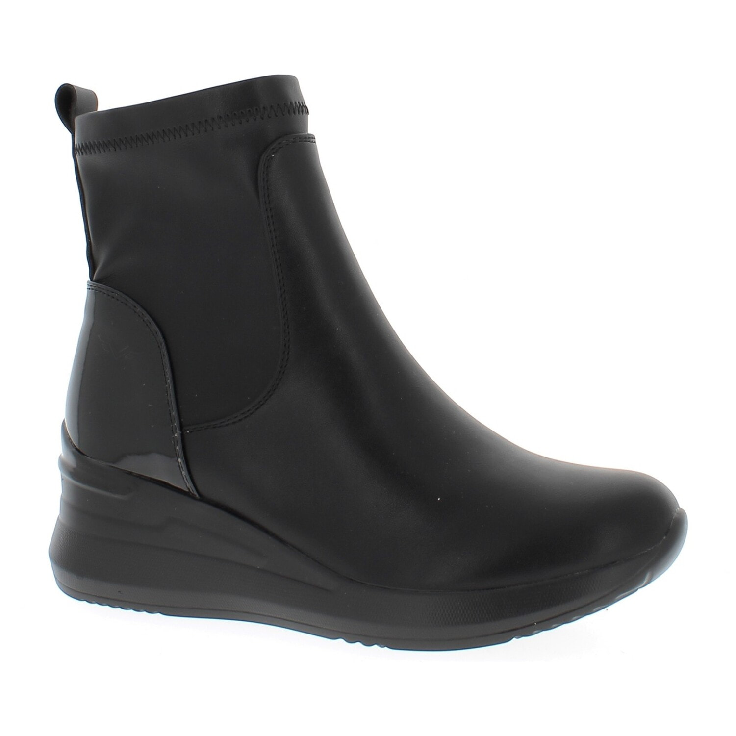 Armata di Mare Scarpe Donna Ankle Boots Zip Laterale con Soletta in Memory Foam AMD W52H05 Black