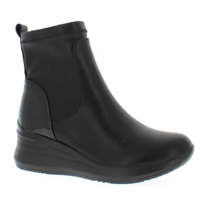 Armata di Mare Scarpe Donna Ankle Boots Zip Laterale con Soletta in Memory Foam AMD W52H05 Black