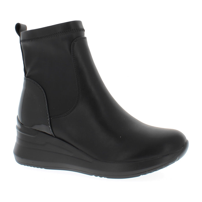 Armata di Mare Scarpe Donna Ankle Boots Zip Laterale con Soletta in Memory Foam AMD W52H05 Black